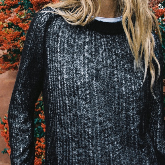 NWT Zara Black Open Knit Sweater - Picture 5 of 15